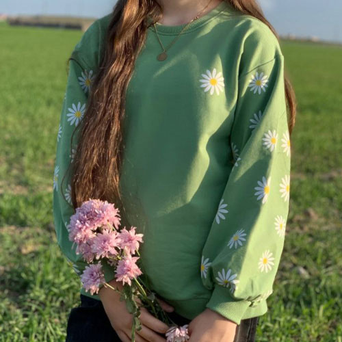 بلوز بابونه چاپی