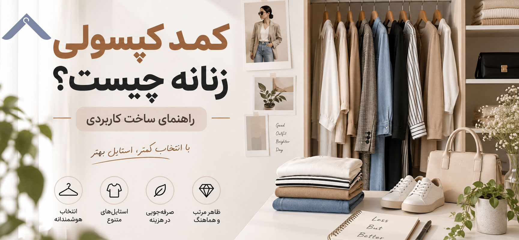 کمد کپسولی زنانه چیست؟ راهنمای ساخت کاربردی | بانک لباس