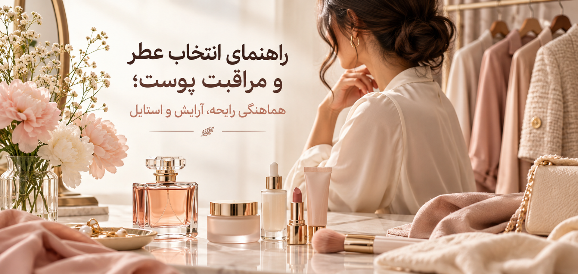 راهنمای انتخاب عطر و مراقبت پوست؛ هماهنگی رایحه، آرایش و استایل