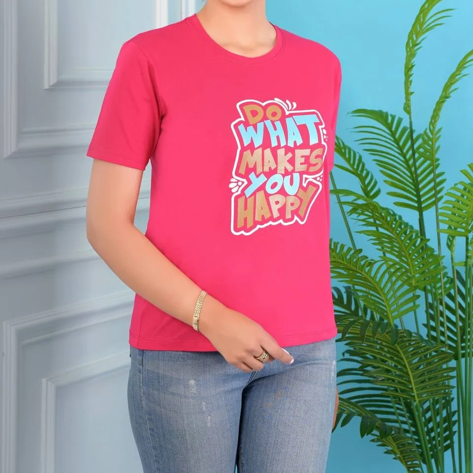 تیشرت  طرح DO WHAT MAKES YOU HAPPY