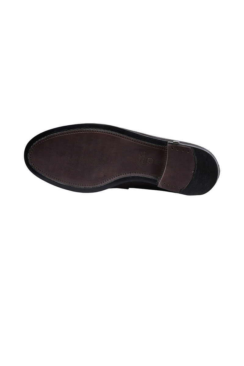 کفش رسمی مردانه طرح پوست ماری رنگ مشکی