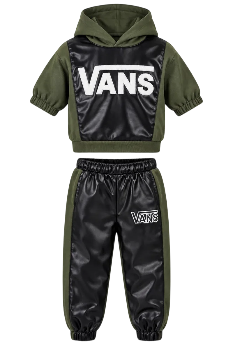 ست هودی و شلوار جاگر بچگانه طرح ونس (Vans)