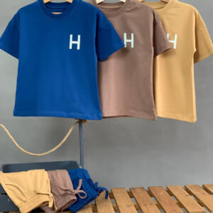 تی شرت شلوارک با چاپ H